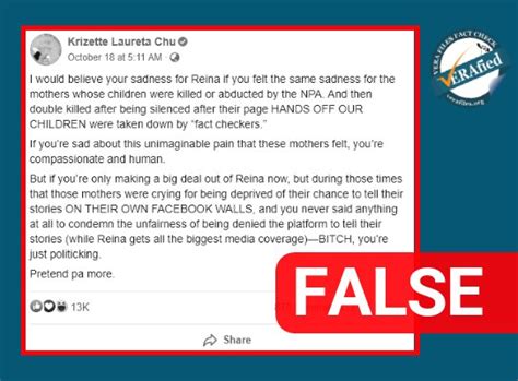 krizette laureta chu biography|VERA FILES FACT CHECK: Writer Krizette Laureta Chu hindi .